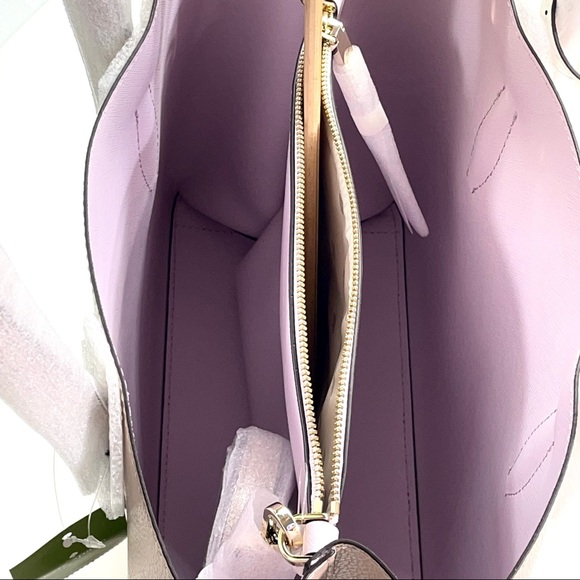 Kate Spade New York Medium Satchel Bag Open Top WKRU5696 EVA WRMBE/BLSH(535) NWT - Picture 9 of 16
